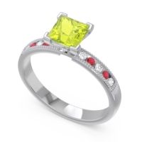 Classic Milgrain Princess Avikala Ring