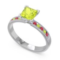 Classic Milgrain Princess Avikala Ring