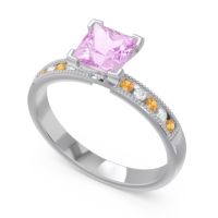 Classic Milgrain Princess Avikala Ring