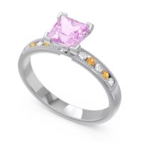 Classic Milgrain Princess Avikala Ring