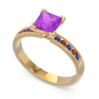 Classic Milgrain Princess Avikala Ring