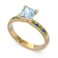 Classic Milgrain Princess Avikala Ring
