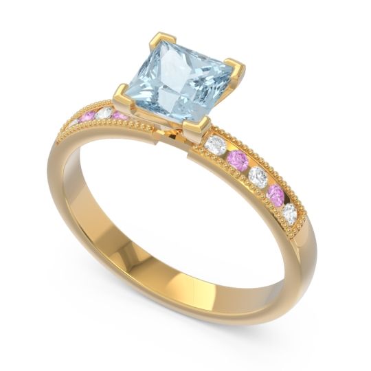 Classic Milgrain Princess Avikala Ring