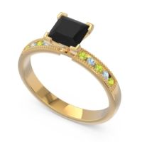 Classic Milgrain Princess Avikala Ring