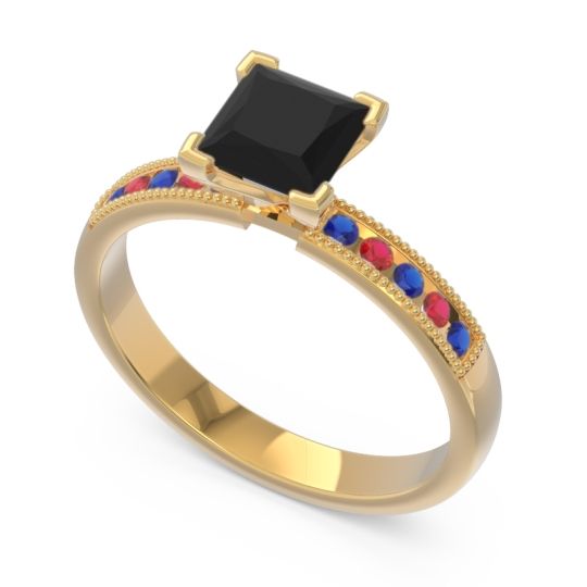 Classic Milgrain Princess Avikala Ring