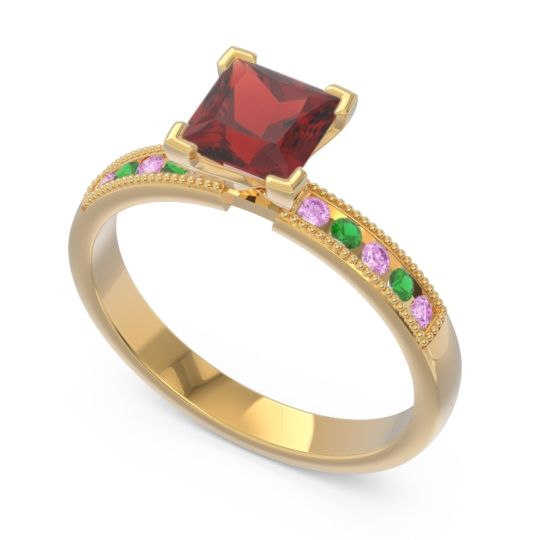 Classic Milgrain Princess Avikala Ring