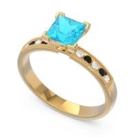 Classic Milgrain Princess Avikala Ring