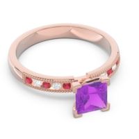 Classic Milgrain Princess Avikala Ring