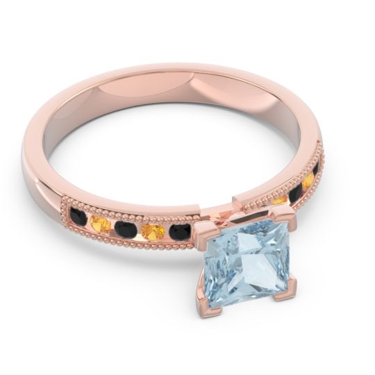 Classic Milgrain Princess Avikala Ring