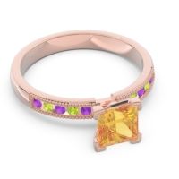 Classic Milgrain Princess Avikala Ring