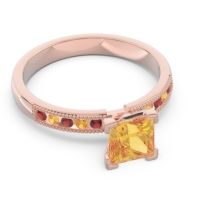 Classic Milgrain Princess Avikala Ring