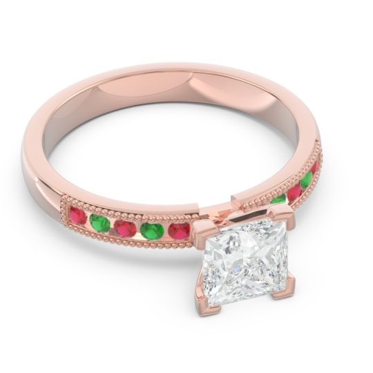 Classic Milgrain Princess Avikala Ring