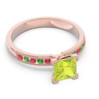 Classic Milgrain Princess Avikala Ring