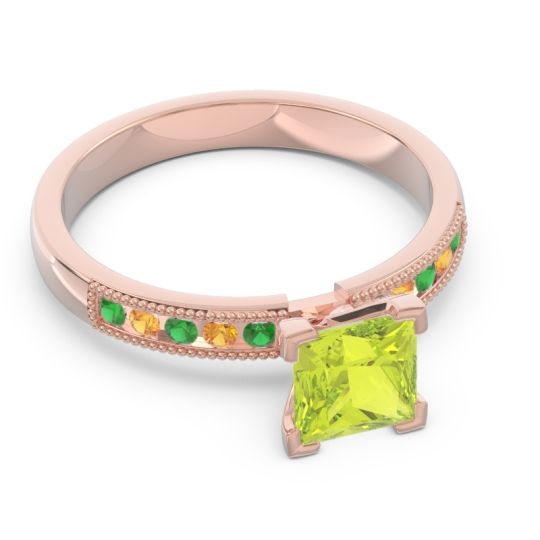 Classic Milgrain Princess Avikala Ring