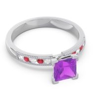 Classic Milgrain Princess Avikala Ring