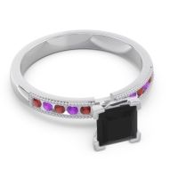 Classic Milgrain Princess Avikala Ring