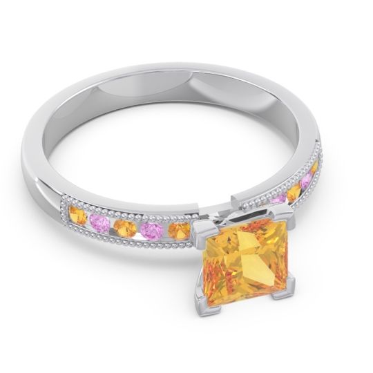 Classic Milgrain Princess Avikala Ring