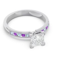 Classic Milgrain Princess Avikala Ring