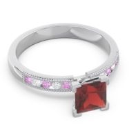 Classic Milgrain Princess Avikala Ring