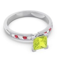 Classic Milgrain Princess Avikala Ring