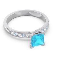 Classic Milgrain Princess Avikala Ring