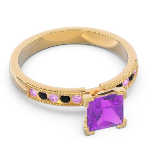 Classic Milgrain Princess Avikala Ring