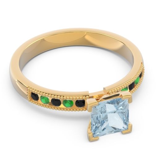 Classic Milgrain Princess Avikala Ring