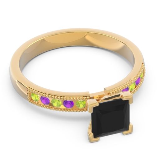 Classic Milgrain Princess Avikala Ring