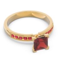 Classic Milgrain Princess Avikala Ring