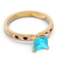 Classic Milgrain Princess Avikala Ring