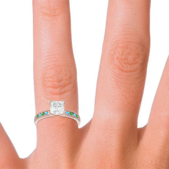 Classic Milgrain Princess Avikala Ring