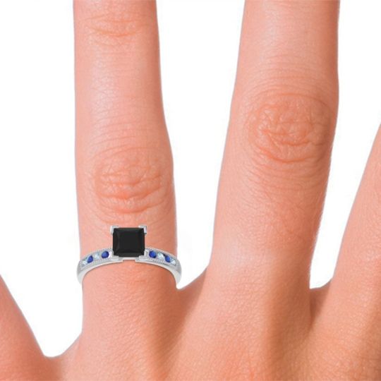 Classic Milgrain Princess Avikala Ring