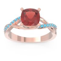 Modern Bypass Cushion Lagna Ring