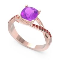 Modern Bypass Cushion Lagna Ring