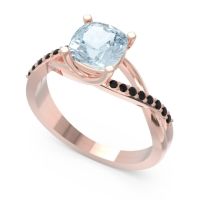 Modern Bypass Cushion Lagna Ring