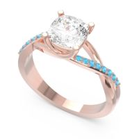 Modern Bypass Cushion Lagna Ring