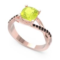 Modern Bypass Cushion Lagna Ring