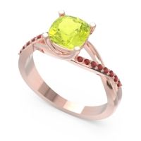 Modern Bypass Cushion Lagna Ring
