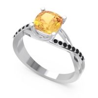 Modern Bypass Cushion Lagna Ring
