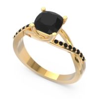 Modern Bypass Cushion Lagna Ring