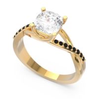 Modern Bypass Cushion Lagna Ring