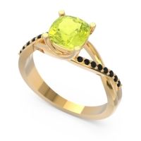Modern Bypass Cushion Lagna Ring