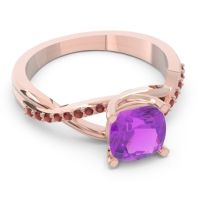 Modern Bypass Cushion Lagna Ring