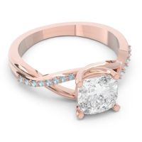 Modern Bypass Cushion Lagna Ring