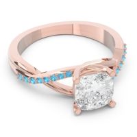 Modern Bypass Cushion Lagna Ring