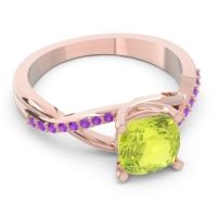 Modern Bypass Cushion Lagna Ring