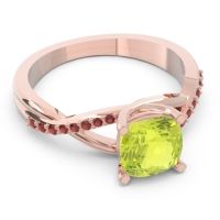 Modern Bypass Cushion Lagna Ring