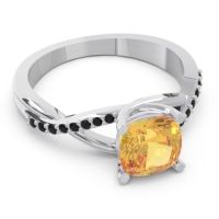 Modern Bypass Cushion Lagna Ring
