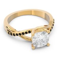 Modern Bypass Cushion Lagna Ring
