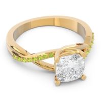 Modern Bypass Cushion Lagna Ring